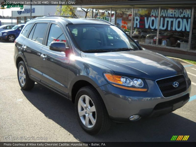 Slate Blue / Gray 2009 Hyundai Santa Fe SE 4WD