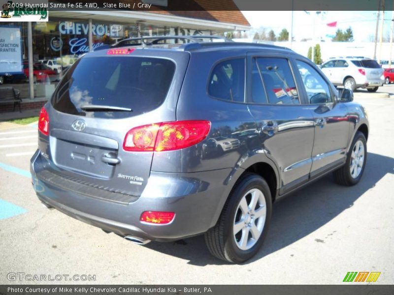 Slate Blue / Gray 2009 Hyundai Santa Fe SE 4WD