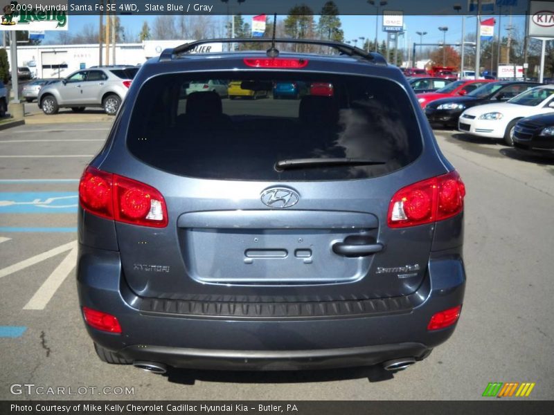 Slate Blue / Gray 2009 Hyundai Santa Fe SE 4WD