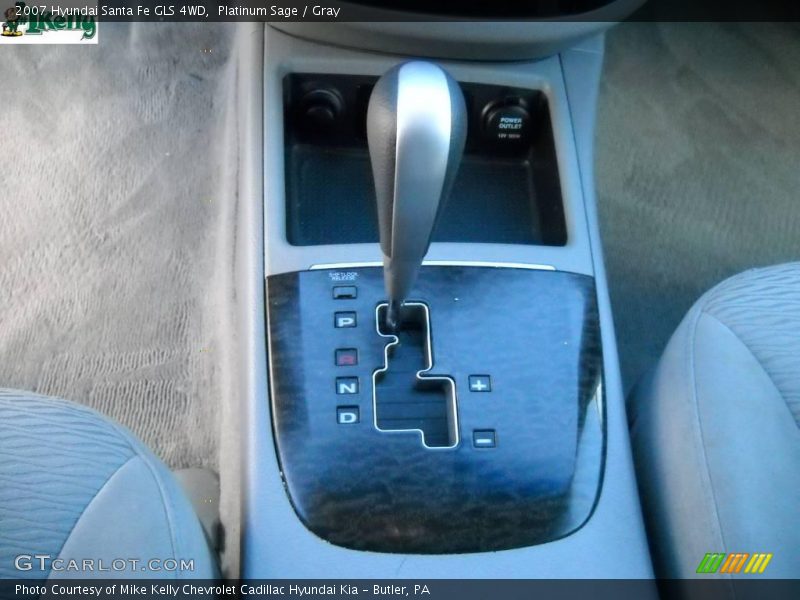 Platinum Sage / Gray 2007 Hyundai Santa Fe GLS 4WD