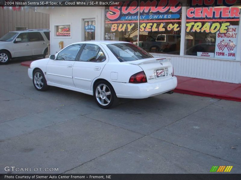 Cloud White / SE-R Black/Silver 2004 Nissan Sentra SE-R Spec V