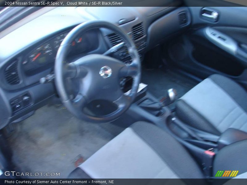 Cloud White / SE-R Black/Silver 2004 Nissan Sentra SE-R Spec V