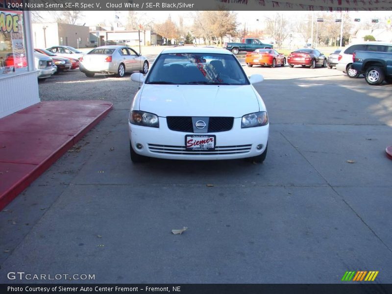 Cloud White / SE-R Black/Silver 2004 Nissan Sentra SE-R Spec V