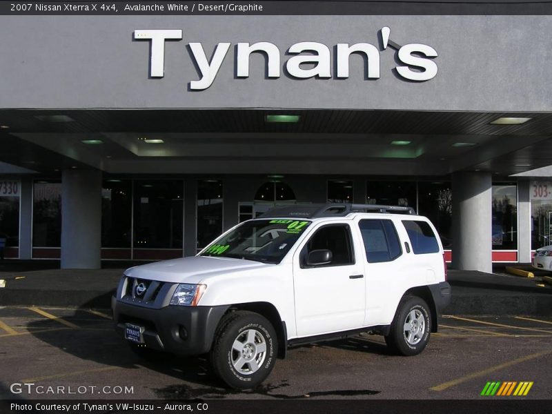 Avalanche White / Desert/Graphite 2007 Nissan Xterra X 4x4