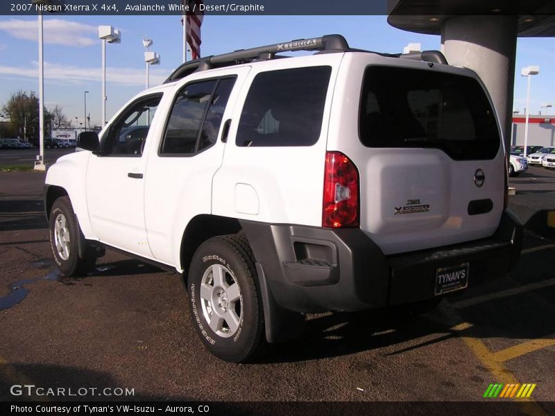 Avalanche White / Desert/Graphite 2007 Nissan Xterra X 4x4
