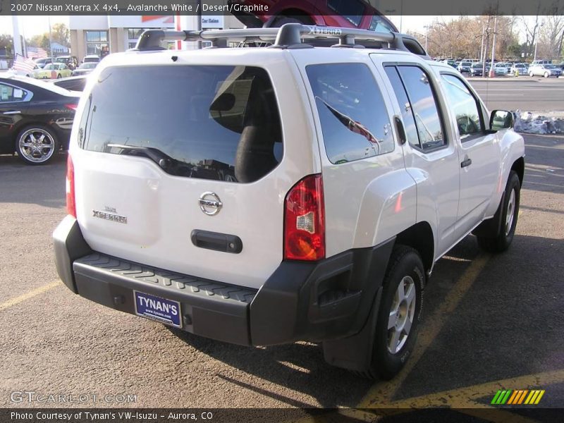 Avalanche White / Desert/Graphite 2007 Nissan Xterra X 4x4