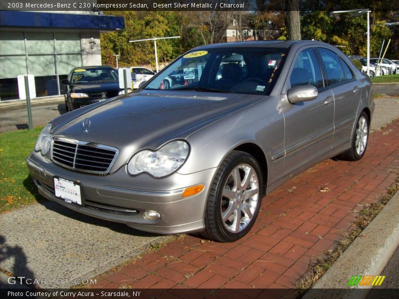Desert Silver Metallic / Charcoal 2003 Mercedes-Benz C 230 Kompressor Sedan