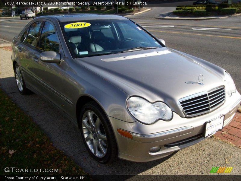 Desert Silver Metallic / Charcoal 2003 Mercedes-Benz C 230 Kompressor Sedan