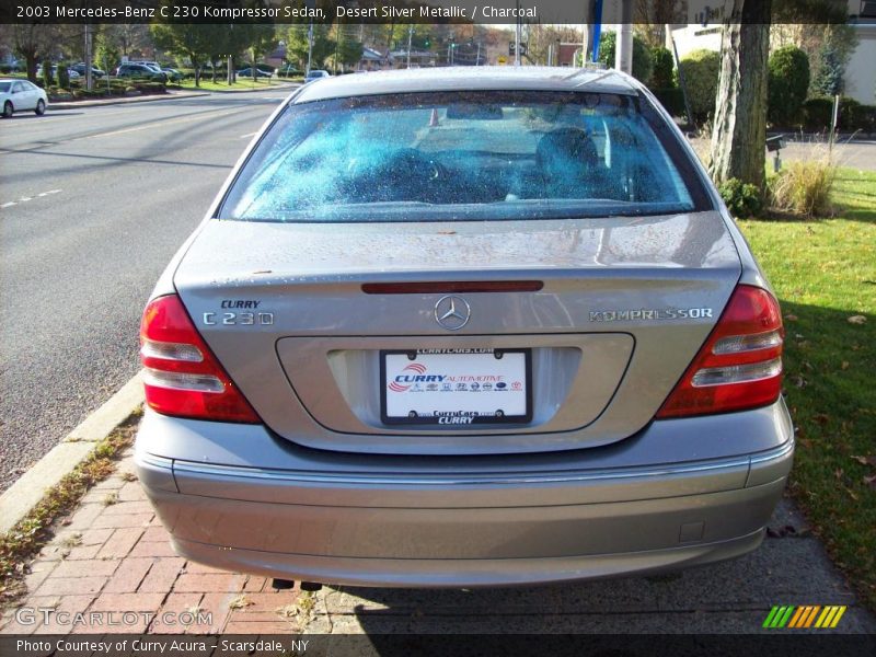 Desert Silver Metallic / Charcoal 2003 Mercedes-Benz C 230 Kompressor Sedan