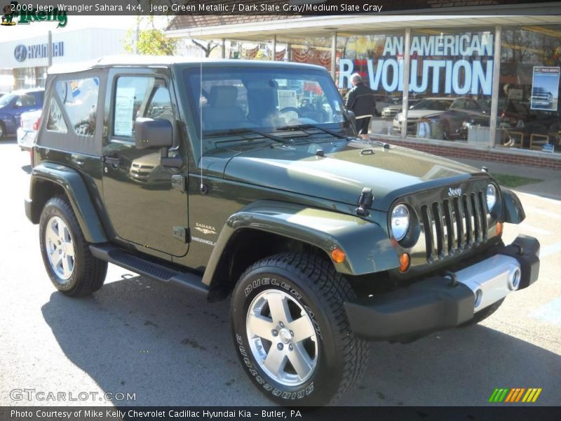 Jeep Green Metallic / Dark Slate Gray/Medium Slate Gray 2008 Jeep Wrangler Sahara 4x4