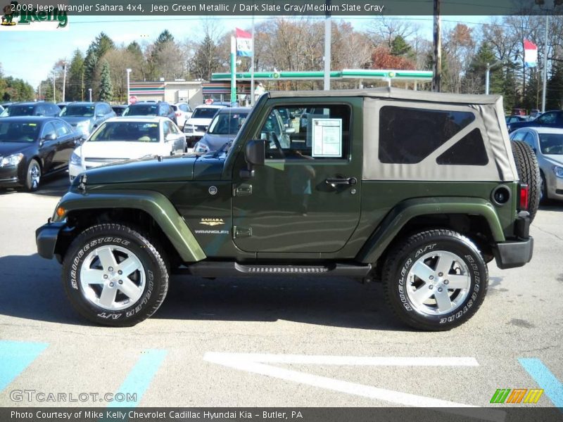 Jeep Green Metallic / Dark Slate Gray/Medium Slate Gray 2008 Jeep Wrangler Sahara 4x4
