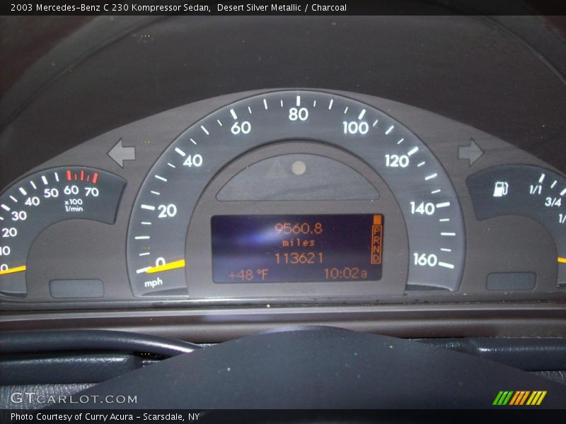 Desert Silver Metallic / Charcoal 2003 Mercedes-Benz C 230 Kompressor Sedan