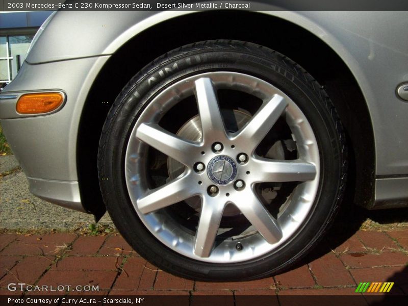 Desert Silver Metallic / Charcoal 2003 Mercedes-Benz C 230 Kompressor Sedan