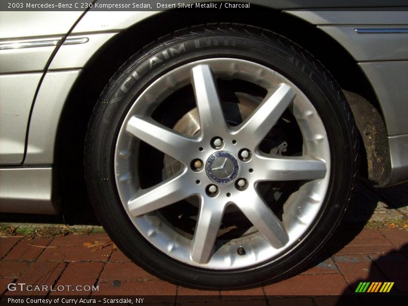 Desert Silver Metallic / Charcoal 2003 Mercedes-Benz C 230 Kompressor Sedan