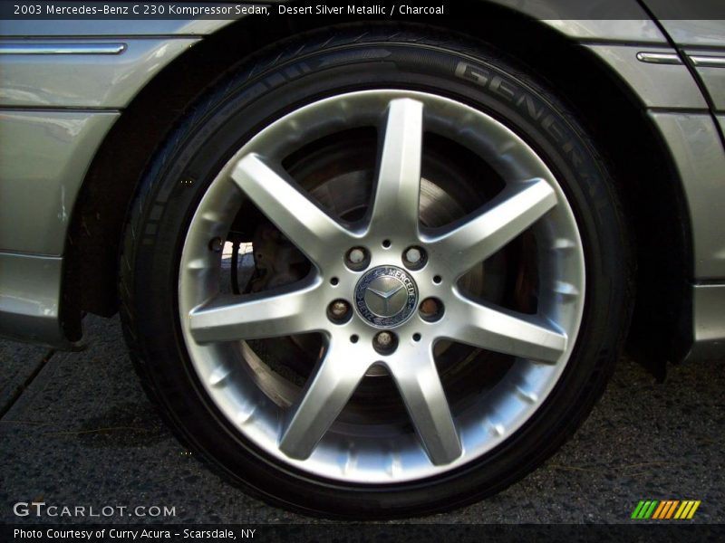 Desert Silver Metallic / Charcoal 2003 Mercedes-Benz C 230 Kompressor Sedan