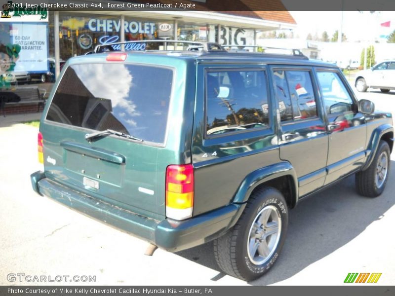 Forest Green Pearlcoat / Agate 2001 Jeep Cherokee Classic 4x4