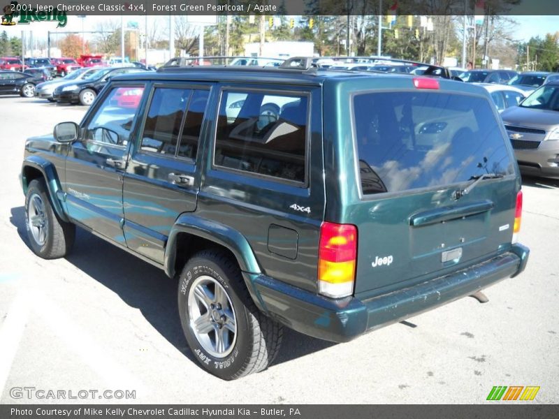 Forest Green Pearlcoat / Agate 2001 Jeep Cherokee Classic 4x4