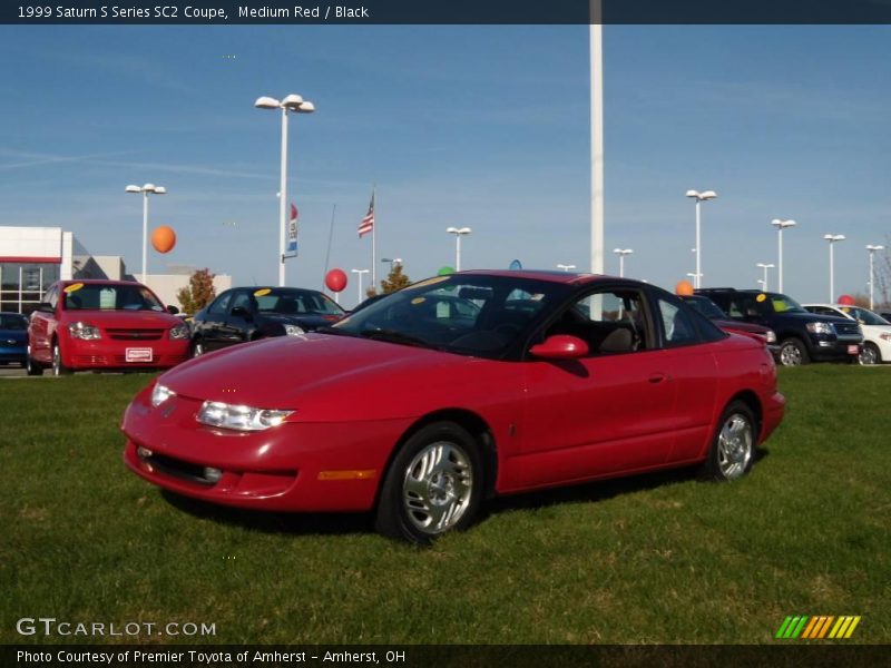 Medium Red / Black 1999 Saturn S Series SC2 Coupe