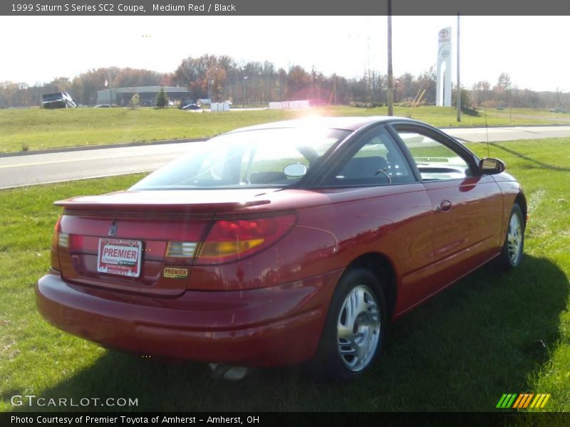 Medium Red / Black 1999 Saturn S Series SC2 Coupe