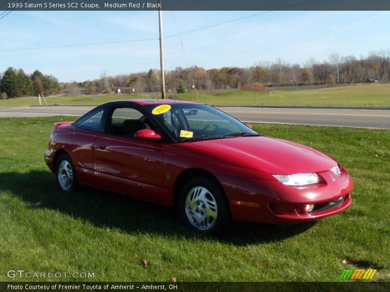 Medium Red / Black 1999 Saturn S Series SC2 Coupe
