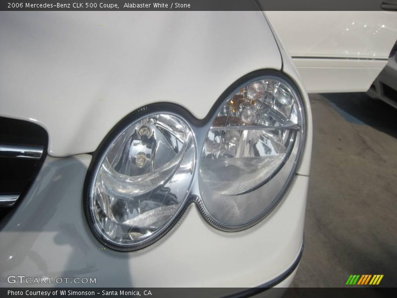 Alabaster White / Stone 2006 Mercedes-Benz CLK 500 Coupe