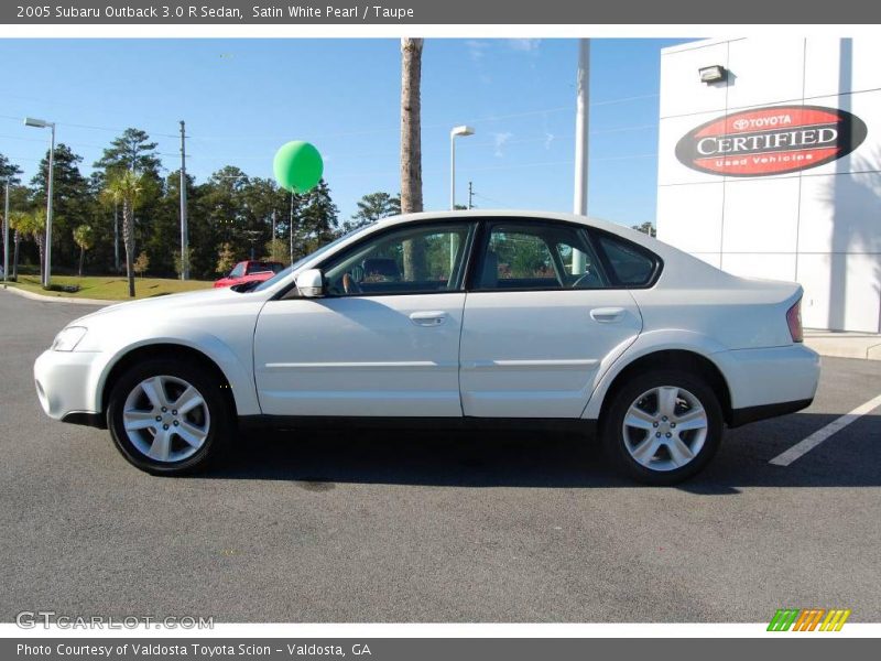 Satin White Pearl / Taupe 2005 Subaru Outback 3.0 R Sedan