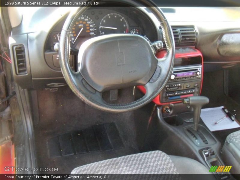 Medium Red / Black 1999 Saturn S Series SC2 Coupe