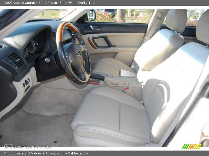 Satin White Pearl / Taupe 2005 Subaru Outback 3.0 R Sedan