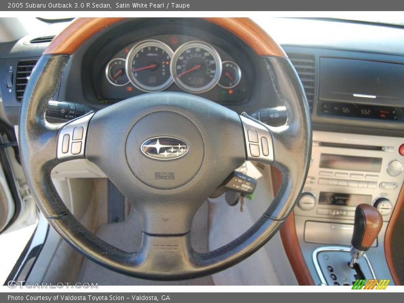 Satin White Pearl / Taupe 2005 Subaru Outback 3.0 R Sedan