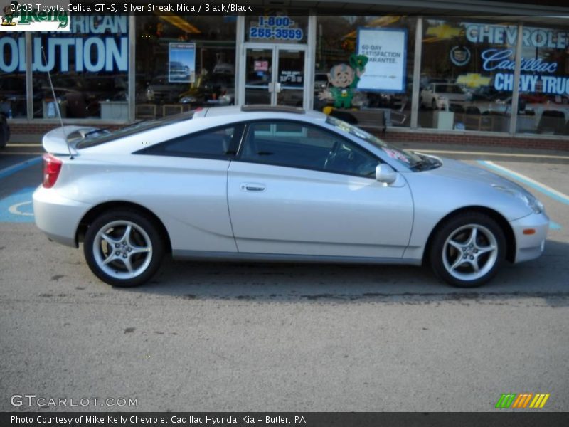 Silver Streak Mica / Black/Black 2003 Toyota Celica GT-S