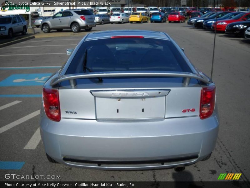 Silver Streak Mica / Black/Black 2003 Toyota Celica GT-S