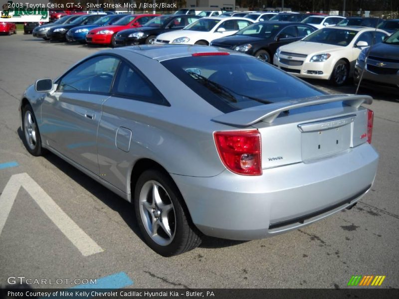 Silver Streak Mica / Black/Black 2003 Toyota Celica GT-S