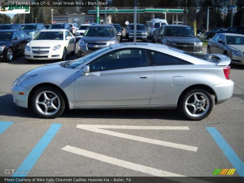 Silver Streak Mica / Black/Black 2003 Toyota Celica GT-S