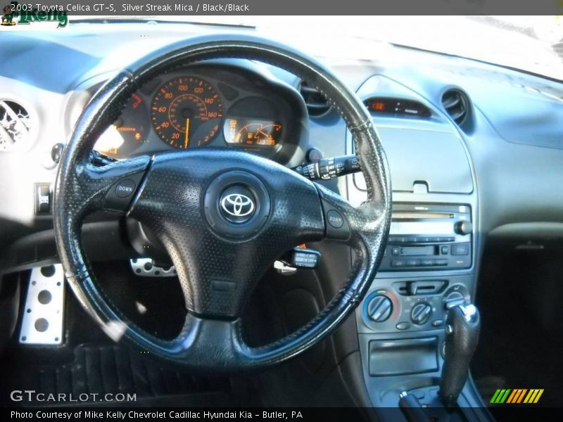 Silver Streak Mica / Black/Black 2003 Toyota Celica GT-S