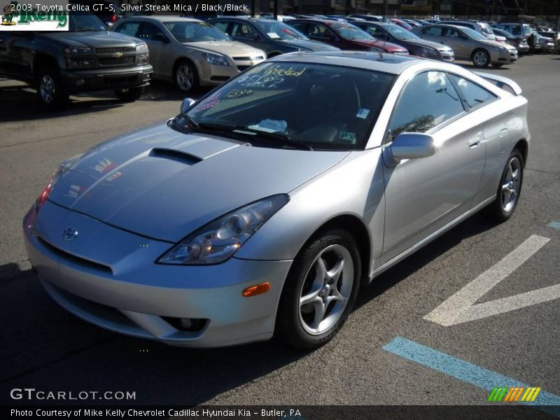 Silver Streak Mica / Black/Black 2003 Toyota Celica GT-S