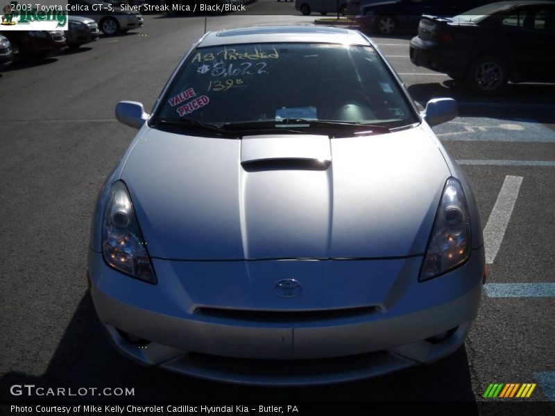 Silver Streak Mica / Black/Black 2003 Toyota Celica GT-S