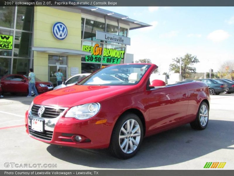 Paprika Red Metallic / Cornsilk Beige 2007 Volkswagen Eos 2.0T