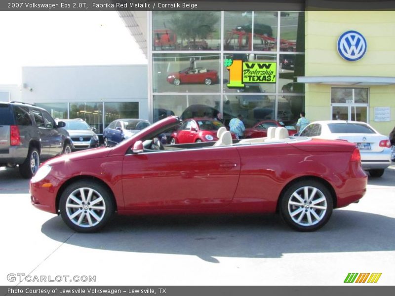Paprika Red Metallic / Cornsilk Beige 2007 Volkswagen Eos 2.0T