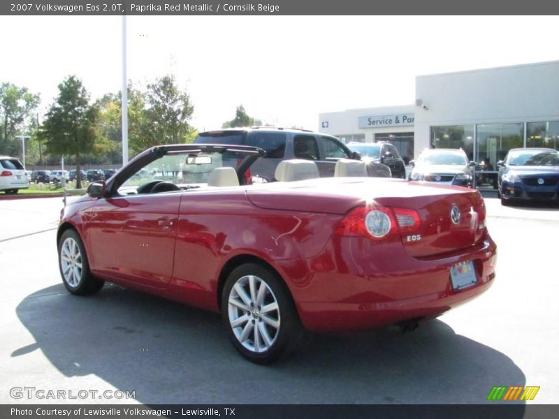 Paprika Red Metallic / Cornsilk Beige 2007 Volkswagen Eos 2.0T