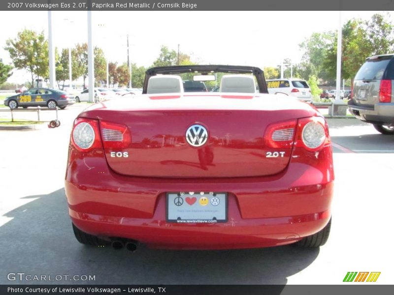 Paprika Red Metallic / Cornsilk Beige 2007 Volkswagen Eos 2.0T