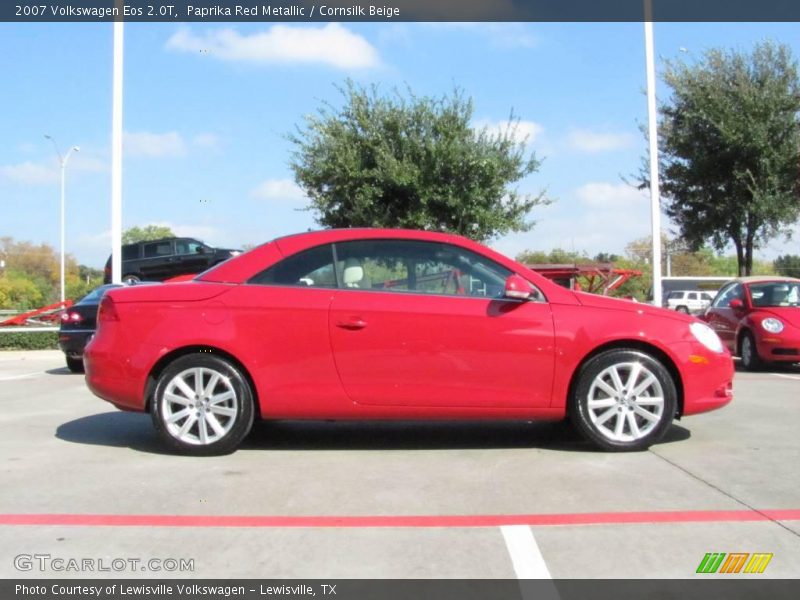 Paprika Red Metallic / Cornsilk Beige 2007 Volkswagen Eos 2.0T