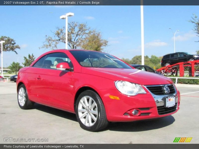 Paprika Red Metallic / Cornsilk Beige 2007 Volkswagen Eos 2.0T