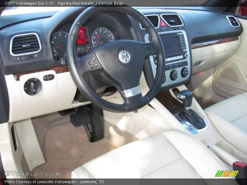 Paprika Red Metallic / Cornsilk Beige 2007 Volkswagen Eos 2.0T