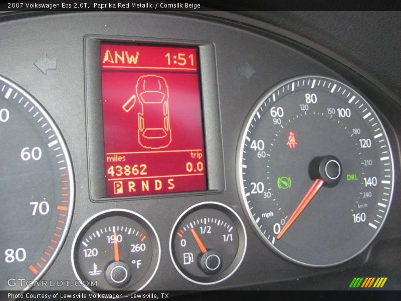 Paprika Red Metallic / Cornsilk Beige 2007 Volkswagen Eos 2.0T