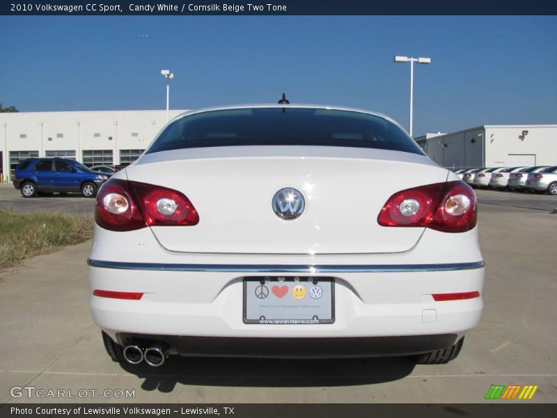 Candy White / Cornsilk Beige Two Tone 2010 Volkswagen CC Sport