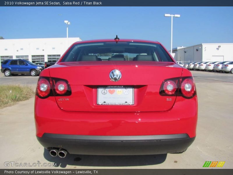 Salsa Red / Titan Black 2010 Volkswagen Jetta SE Sedan