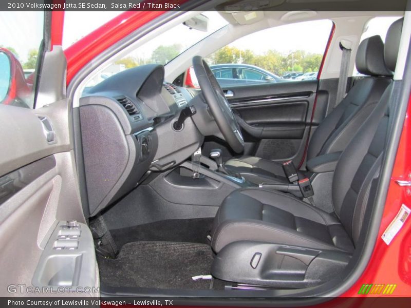 Salsa Red / Titan Black 2010 Volkswagen Jetta SE Sedan