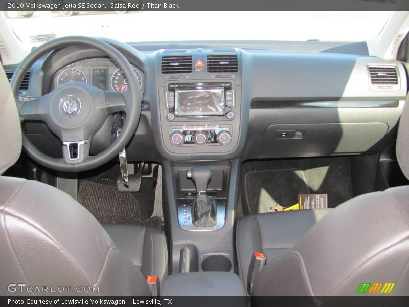 Salsa Red / Titan Black 2010 Volkswagen Jetta SE Sedan