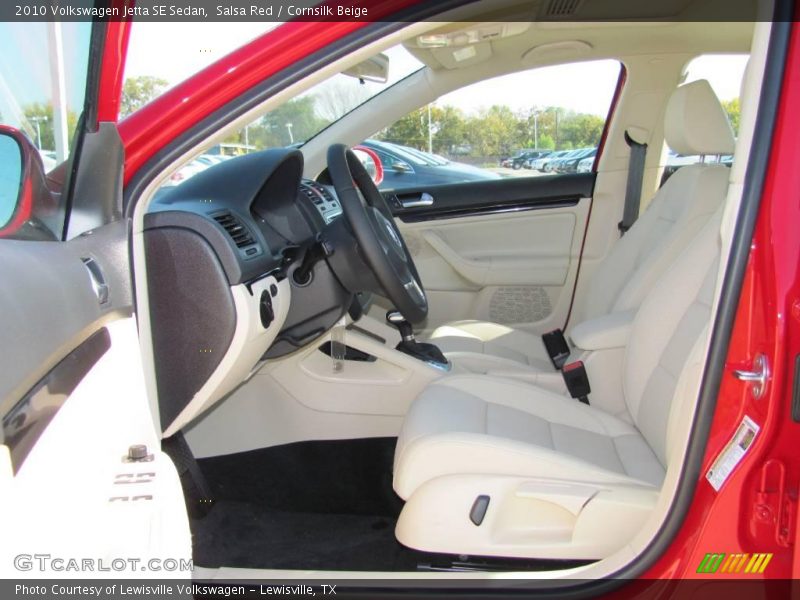 Salsa Red / Cornsilk Beige 2010 Volkswagen Jetta SE Sedan