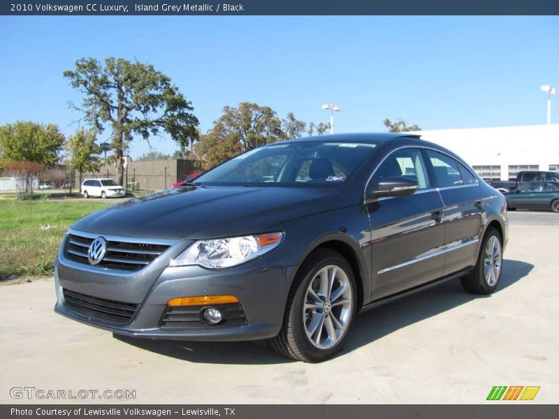 Island Grey Metallic / Black 2010 Volkswagen CC Luxury